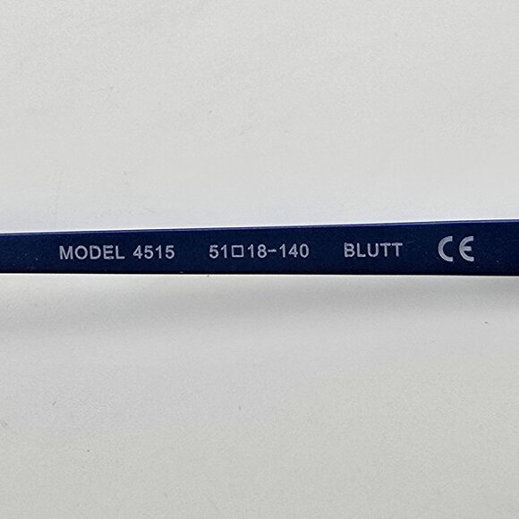 Modo 4515 Blue Tortoise Titanium Semi-Rimless Eyeglasses Frame Japan 51-18-140 - Picture 8 of 13